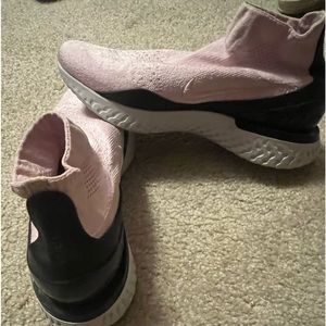 Pink, Nike tennis shoes, size 9.5
